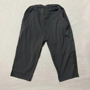 REI Pants Women M Gray Lightweight Cropped Stretch Hike Activewear Travel Comfy